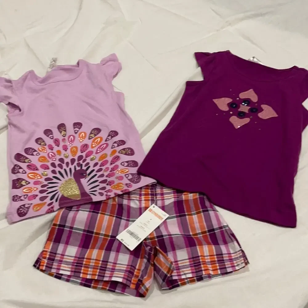 Gymboree 4 shorts with 2 t’s set NWT